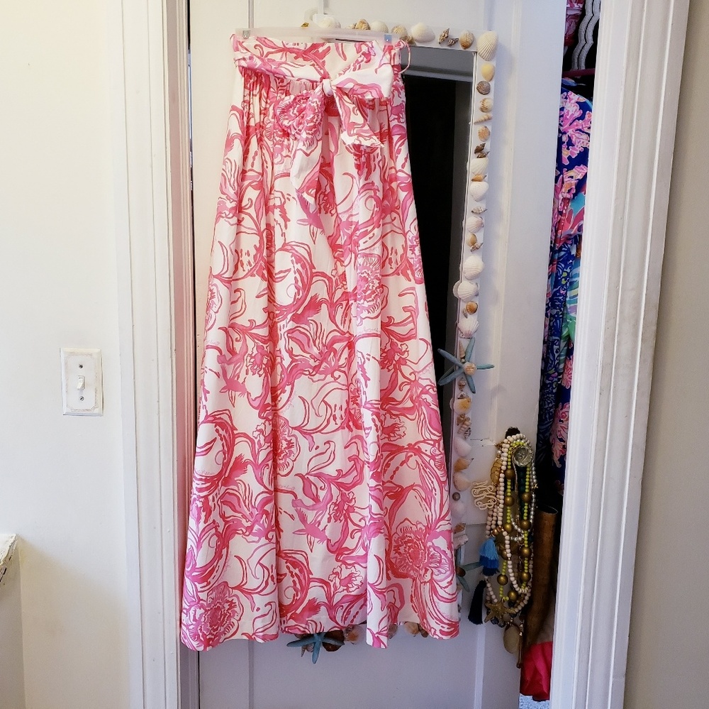 Lilly Pulitzer x Goop Maxi Skirt Sz 0